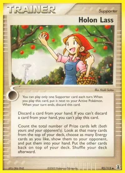 Holon Lass 92/113 Delta Species Pokemon card