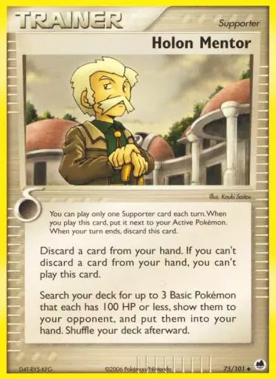 Holon Mentor 75/101 Dragon Frontiers Pokemon card