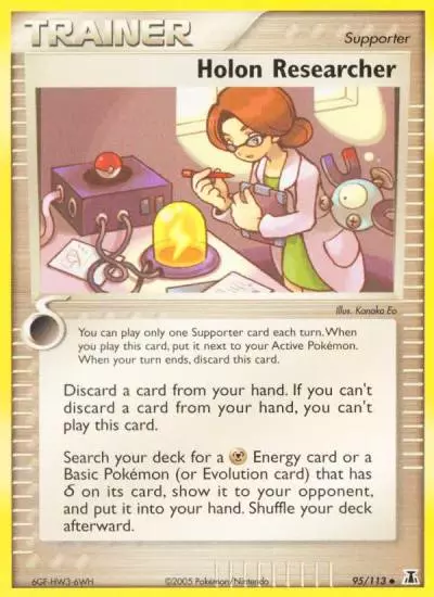 Holon Researcher 95/113 Delta Species Pokemon card