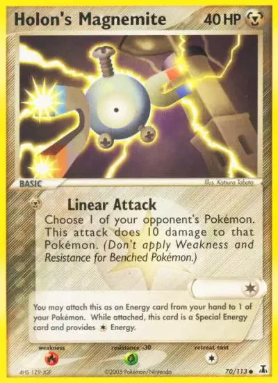 Holon's Magnemite 70/113 Delta Species Pokemon card