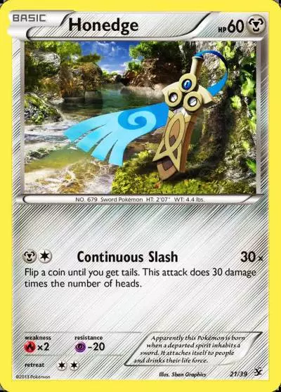 Honedge 21/39 Kalos Starter Set Pokemon card
