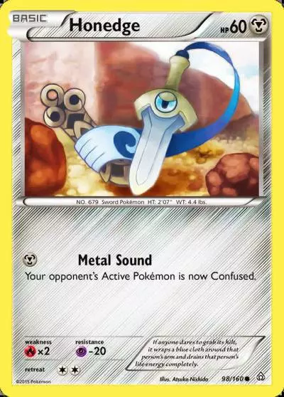 Honedge 98/160 Primal Clash Pokemon card