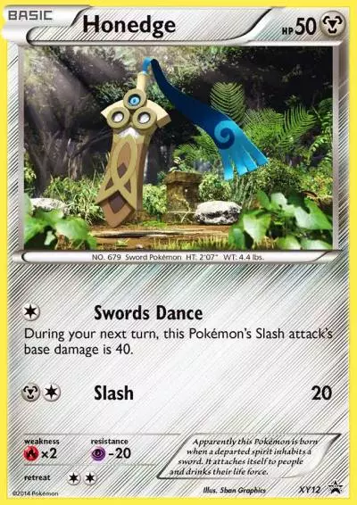 Honedge XY12/211 XY Black Star Promos Pokemon card