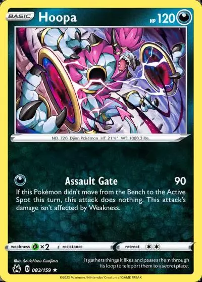 Hoopa 83/159 Crown Zenith Pokemon card