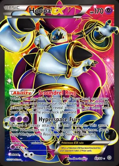 Hoopa-EX 89/98 Ancient Origins Pokemon card