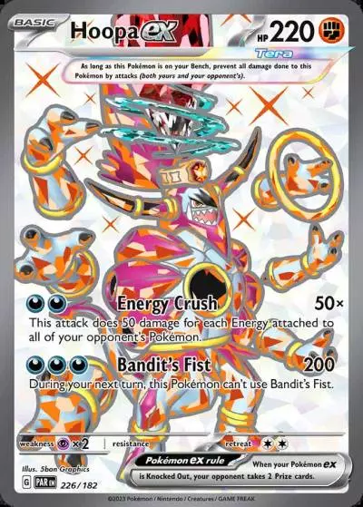 Hoopa ex 226/182 Paradox Rift Pokemon card
