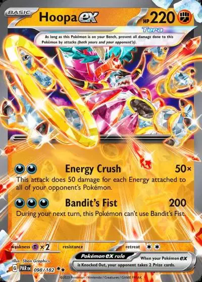 Hoopa ex 98/182 Paradox Rift Pokemon card