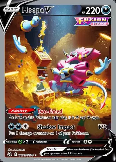 Hoopa V GG53/70 Crown Zenith Galarian Gallery Pokemon card