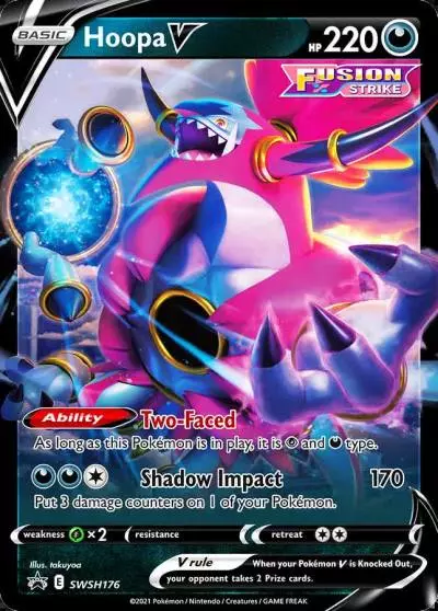 Hoopa V SWSH176/307 SWSH Black Star Promos Pokemon card