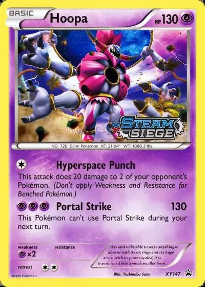Hoopa XY147/211 XY Black Star Promos Pokemon card