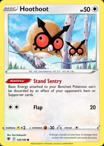 Hoothoot 120/189 Astral Radiance Pokemon card