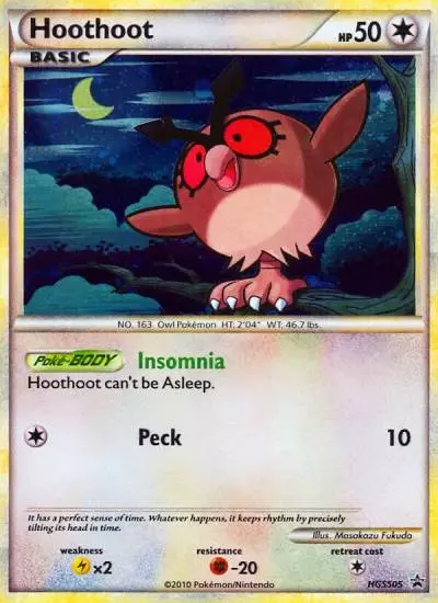 Hoothoot HGSS05/25 HGSS Black Star Promos Pokemon card
