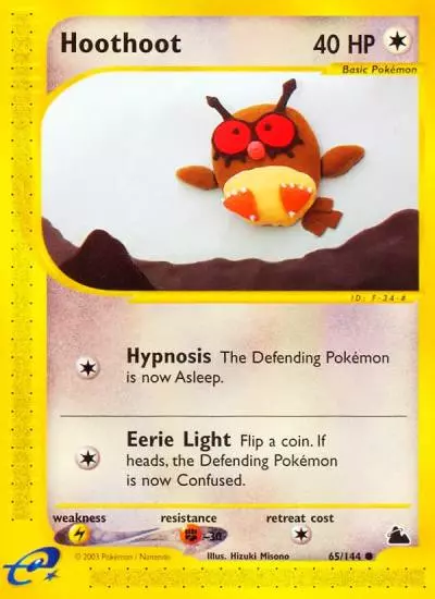 Hoothoot 65/144 Skyridge Pokemon card