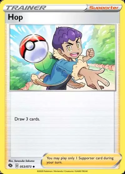 Hop 53/73 Champion's Path Pokemon card