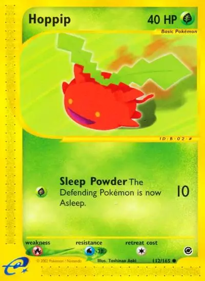 Hoppip 112/165 Expedition Base Set Pokemon card