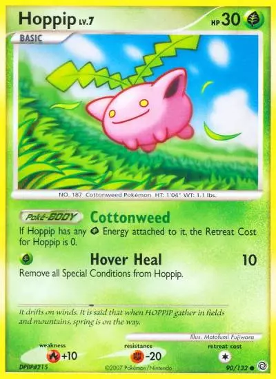 Hoppip 90/132 Secret Wonders Pokemon card