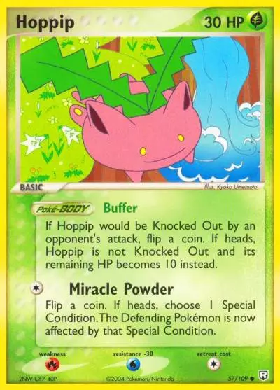 Hoppip 57/109 Team Rocket Returns Pokemon card