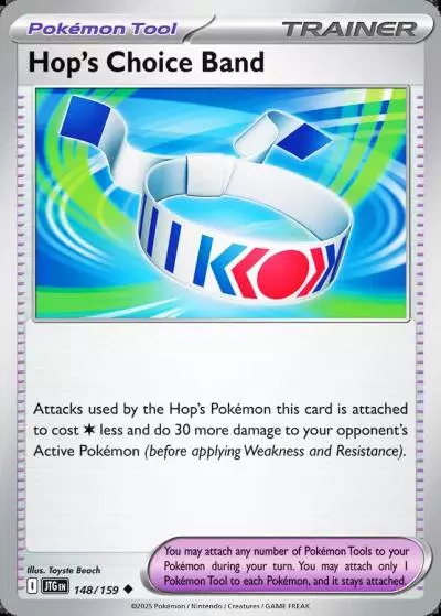 Hop's Choice Band 148/159 Journey Together Pokemon card