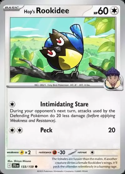 Hop's Rookidee 133/159 Journey Together Pokemon card