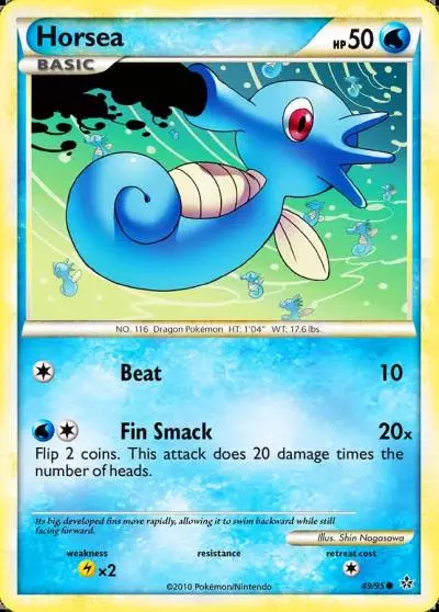 Horsea 49/95 HS—Unleashed Pokemon card