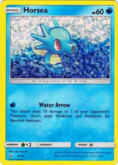 Horsea 3/12 McDonald's Collection 2018 Pokemon card