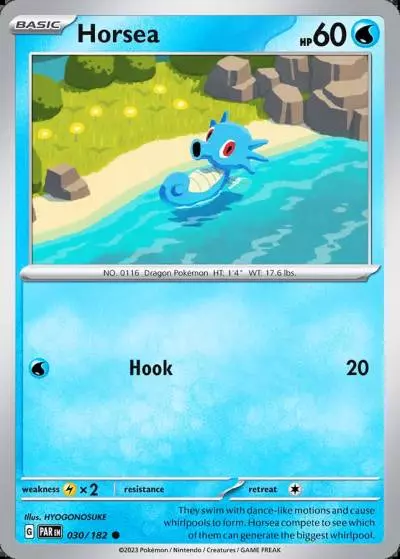 Horsea 30/182 Paradox Rift Pokemon card