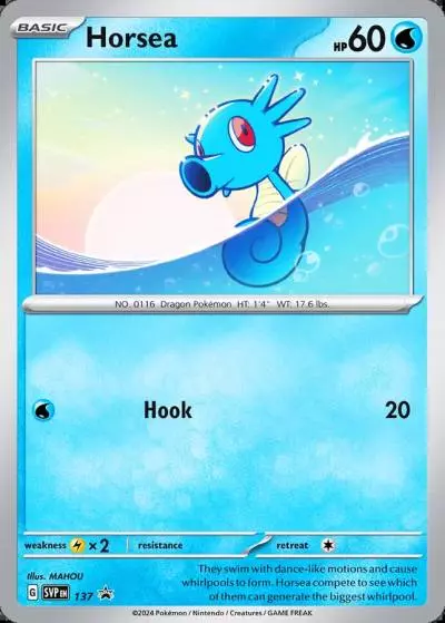 Horsea 137/165 Scarlet & Violet Black Star Promos Pokemon card