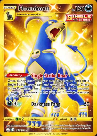 Houndoom 179/163 Battle Styles Pokemon card
