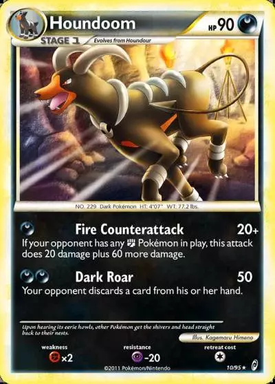 Houndoom 10/95 Call of Legends Pokemon card