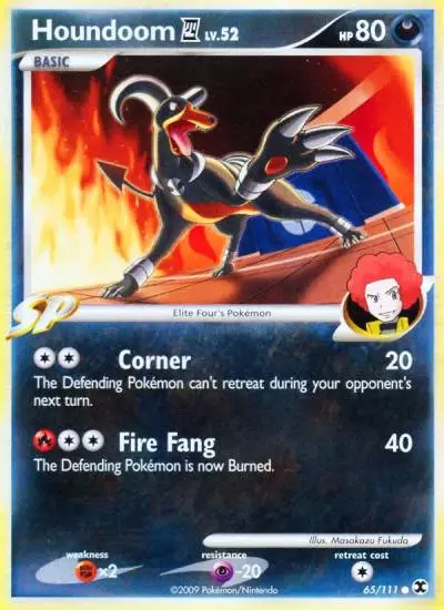 Houndoom E4 65/111 Rising Rivals Pokemon card