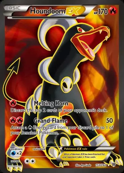 Houndoom-EX 153/162 BREAKthrough Pokemon card
