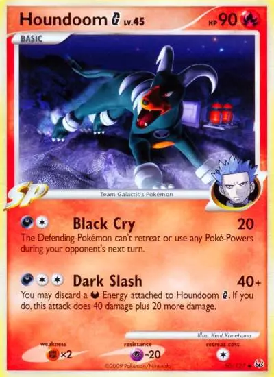 Houndoom G 50/127 Platinum Pokemon card