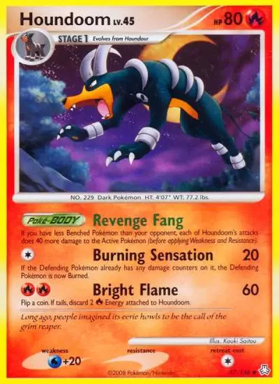 Houndoom 57/146 Legends Awakened Pokemon card