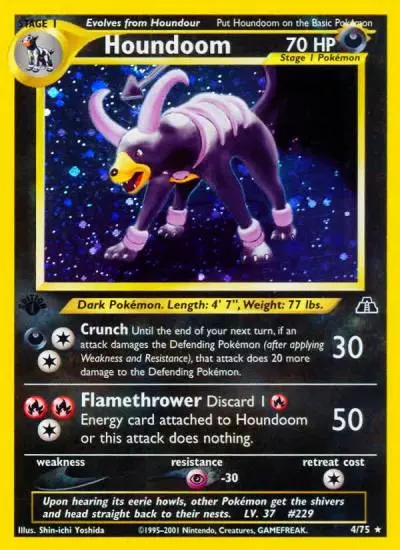 Houndoom 4/75 Neo Discovery Pokemon card