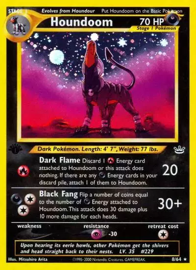 Houndoom 8/64 Neo Revelation Pokemon card