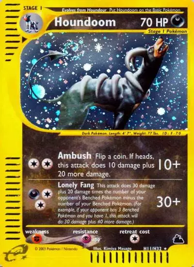 Houndoom H11/144 Skyridge Pokemon card