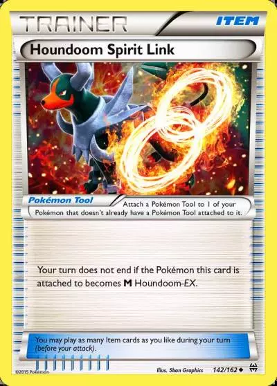 Houndoom Spirit Link 142/162 BREAKthrough Pokemon card