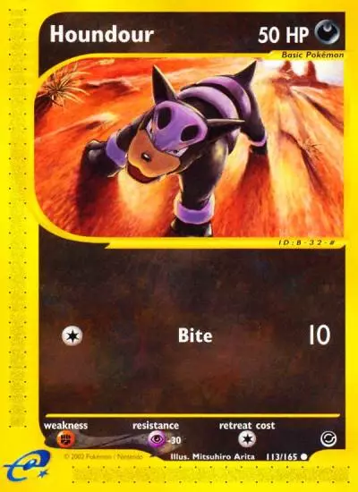 Houndour 113/165 Expedition Base Set Pokemon card
