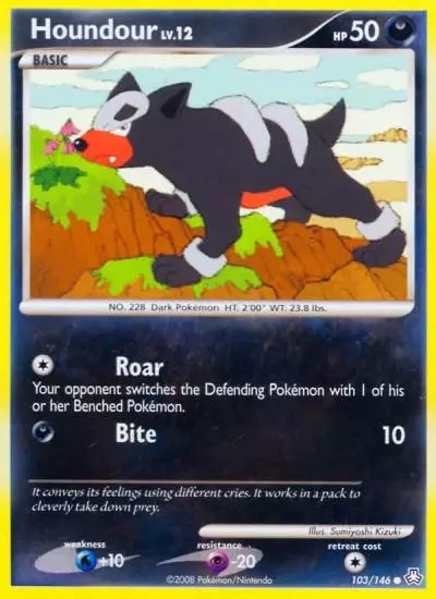 Houndour 103/146 Legends Awakened Pokemon card