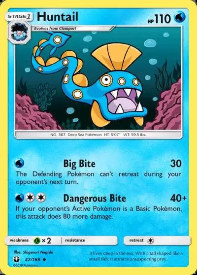 Huntail 42/168 Celestial Storm Pokemon card