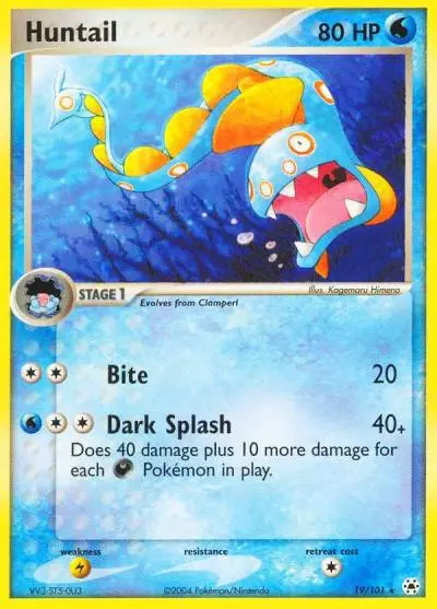 Huntail 19/101 Hidden Legends Pokemon card