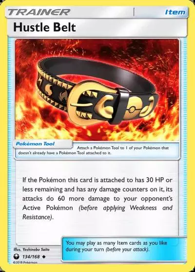 Hustle Belt 134/168 Celestial Storm Pokemon card