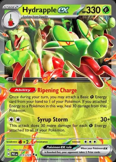 Hydrapple ex 11/131 Prismatic Evolutions Pokemon card