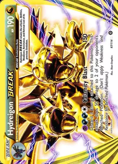 Hydreigon BREAK 87/114 Steam Siege Pokemon card