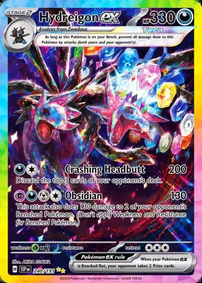 Hydreigon ex 240/191 Surging Sparks Pokemon card
