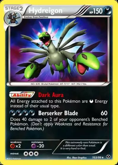 Hydreigon 103/99 Next Destinies Pokemon card
