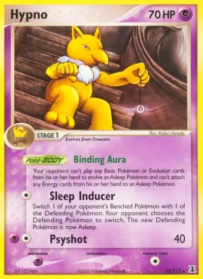 Hypno 23/113 Delta Species Pokemon card