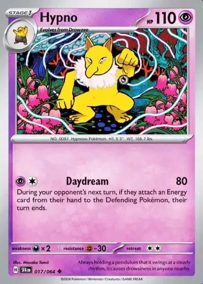 Hypno 17/64 Shrouded Fable Pokemon card