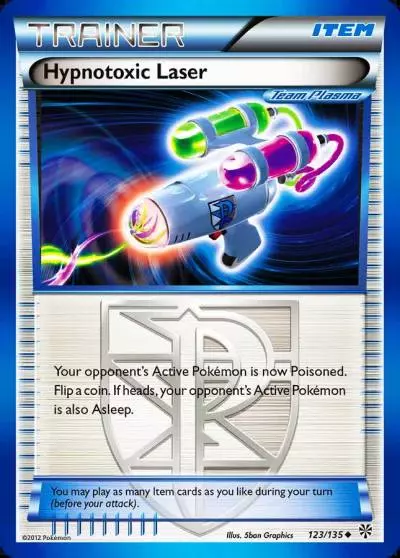 Hypnotoxic Laser 123/135 Plasma Storm Pokemon card
