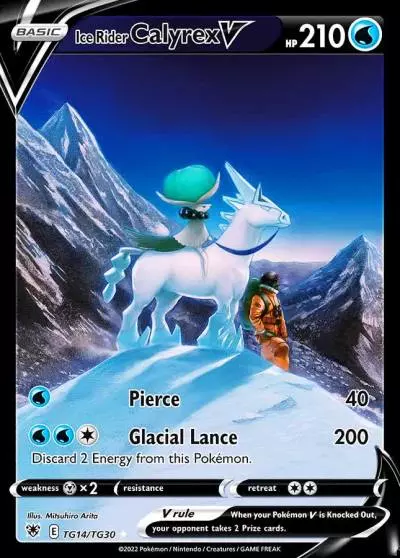 Ice Rider Calyrex V TG14/30 Astral Radiance Trainer Gallery Pokemon card